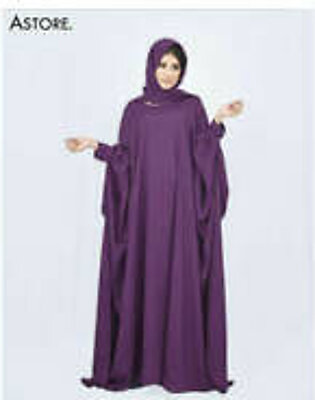 Cuff Sleeve Abaya (Purple-006)