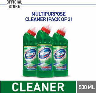 SAVE RS. 100 ON PACK OF 3 DOMEX GREEN MULTI PURPOSE SURFACE CLEANER 500ML