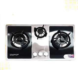 CROWN Built-In Hob Gas Eco Series Pure Stainless Steel Panel CR-ECO4