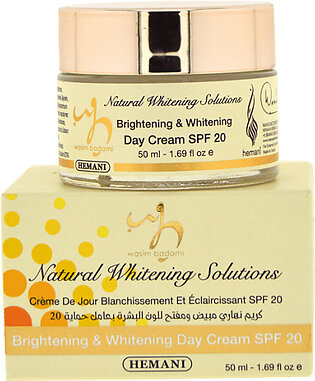 Natural Whitening Solutions Brightening and Whitening Day Cream SPF 20 50ml