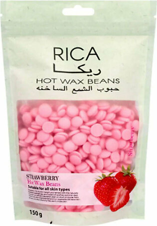 Rica Wax- Strawberry Hot Wax Beans, All Skin Types, 150g