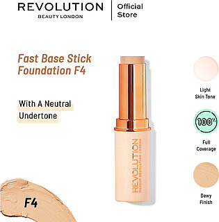 Makeup Revolution Fast Base Stick Foundation F4