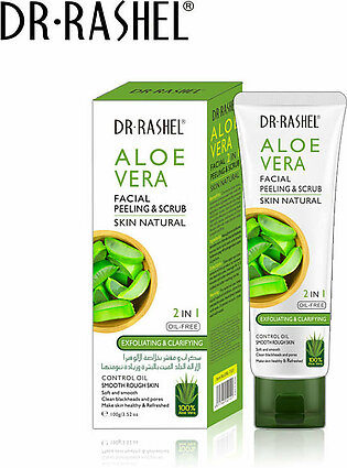 Dr.Rashel Aloe Vera 2 in 1 Facial Peeling & Scrub, 100g