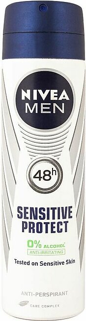 Nivea Men 48H Sensitive Protect Anti-Perspirant Body Spray, 150ml