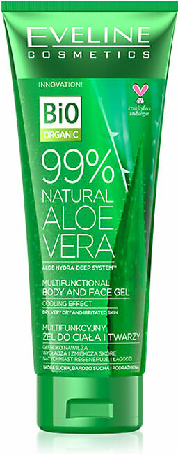 Bio Organic 99% Natural Aloe Vera Multifunctional Body & Face Gel 250ml