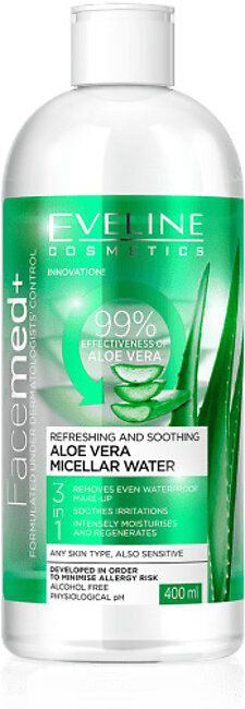 FaceMed_Aloevera micellar water 400 ml