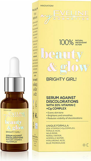 Eveline Beauty and Glow Brighty Girl Serum Against Discolorations 20% Vitamin C + Cg Complex