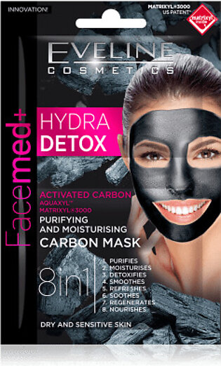 Hydra Detox – Purifying And Moisturising Carbon Mask – 2×5 ml