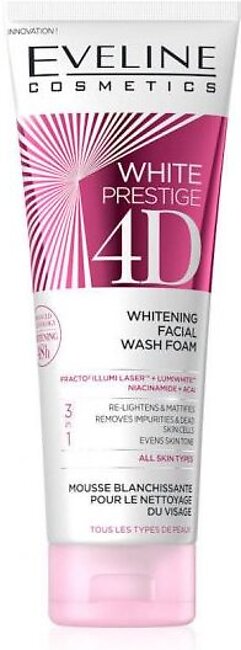 White Prestige 4D Whitening Facial Wash Foam 100ml