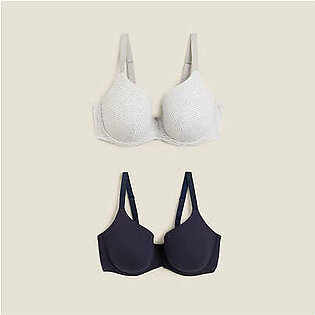 2 Pack M&S WIRED FULL CUP BRA