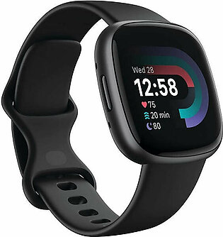 Fitbit Versa 4 Fitness Activity Tracker (FB523BKBK-US) - Black / Graphite Aluminum
