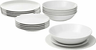 IKEA FLITIGHET Dinnerware Set 18-Piece - White