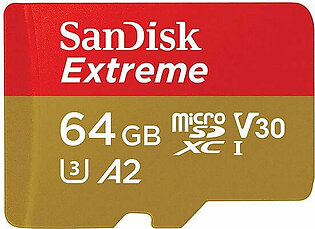 Sandisk Micro SD Extreme Memory Card With Adapter 170MB/S 64GB