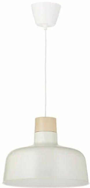 IKEA BUNKEFLO Pendant Lamp 36cm Natural Scandinavian Lighting White-Birch