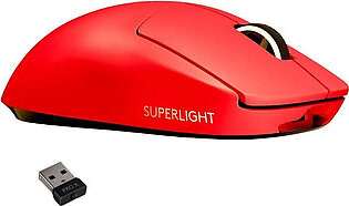 Logitech G Pro X Superlight Wireless Gaming Mouse (910-006782) - Red