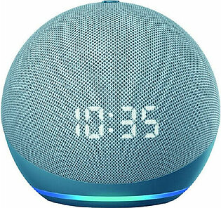 Amazon Echo Dot 4th Gen Smart Speaker With Clock Twilight Blue