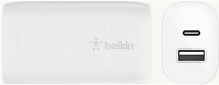 Belkin BOOSTCHARGE USB-C PD + USB-A Wall Charger 32W (WCB004DQWH) - White
