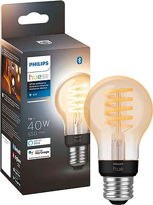 Philips Hue A19/E26 White Ambiance 40W Bluetooth Smart LED Bulb (563577)