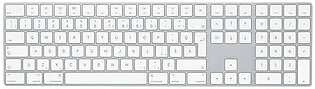 Apple Magic Keyboard With Numeric Keypad (French Canadian) (MQ052C/A) - Silver