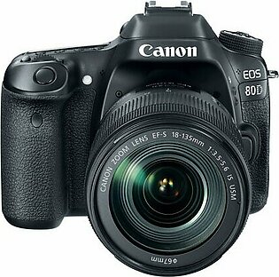 Canon EOS 80D Digital SLR Camera - EF-S 18-135mm f/3.5-5.6 IS USM Kit