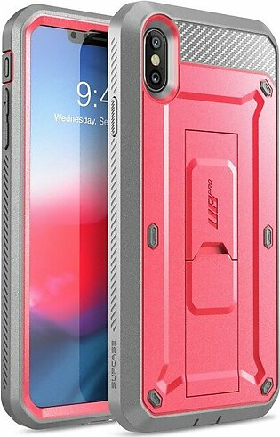 SUPCASE iPhone XS Max Unicorn Beetle Pro Full-Body Holster Case - Pink