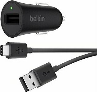 Belkin BOOST UP Quick Charge 3.0 Car Charger with USB-A to USB-C Cable (USB Type-C)