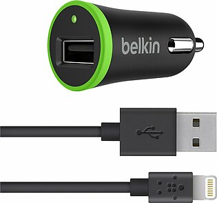 Belkin BOOST UP Car Charger with ChargeSync Cable(12 watt/2.4 Amp)