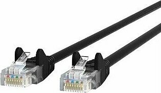 Belkin CAT6 Ethernet Patch Cable Snagless, RJ45, M/M - Black - 3ft