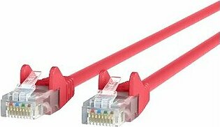Belkin CAT5e Ethernet Patch Cable Snagless, RJ45, M/M - Red - 1.0 - Feet