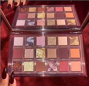 Branded Original Deal - Set of 3 Original Products - Huda Beauty Naughty Palette Jacklyn Volume 2 Eyeshadow Palette and a Huda Beauty Lipstick of your Choice