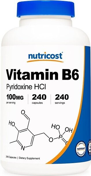 Vitamin B6 (Pyridoxine HCl)-240 Capsules