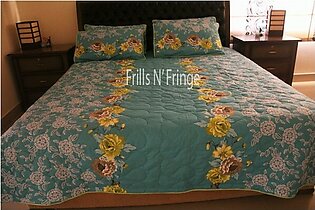 High Quality Bed Sheet Green Cotton 004