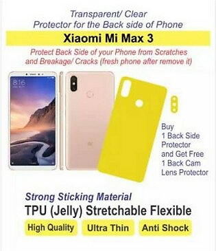 Xiaomi Mi Max 3 Back Side protector Best material TPU (Jelly)