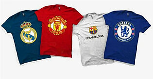 Pack of 04 Football Club T-Shirts For Him