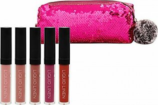 BH Cosmetics Royal Affair Lip set (Set of Five Liquid Lipsticks) with a beautiful makeup pouch Original
