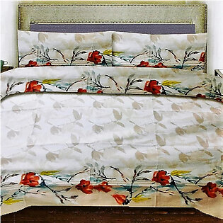 Rosella Printed King Bed Sheet