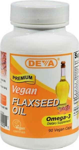 Vegan Flax Seed Oil 500mg - 90 Capsules