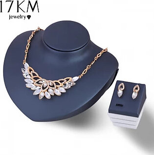 Flower Necklace Jewelry Set for Women