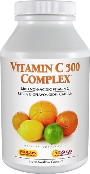 Vitamin C 500 Complex Dietary Supplement - 180 Capsules