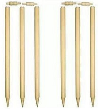 Wooden Cricket Wickets - Set of 6