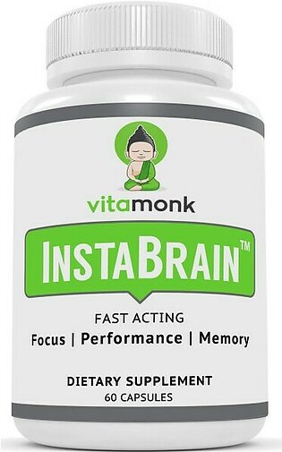 Instabrain Fast-Acting Brain Booster Supplement - 60 Capsules