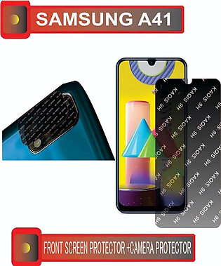Samsung Galaxy A41 Screen Protector 9H Flexible Glass With Free Camera Glass Pack Of 2