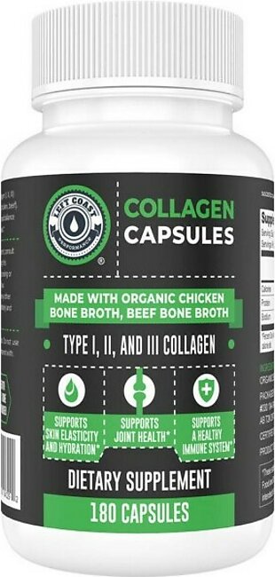 Collagen Dietary Supplement - 180 Capsules
