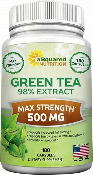 Green Tea Extract 500Mg Dietary Supplement - 180 Capsules