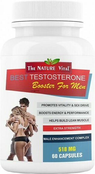 The Nature Vital Best Testosterone Booster For Men 60 Capsules 518MG