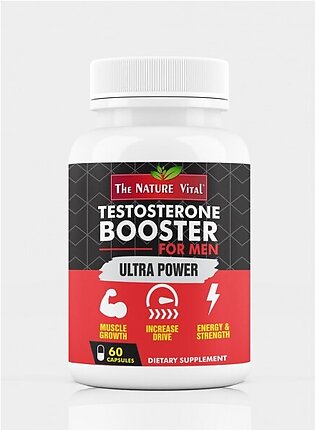 Testosterone Booster For Men Ultra Power Dietary Supplement 60 Capsules