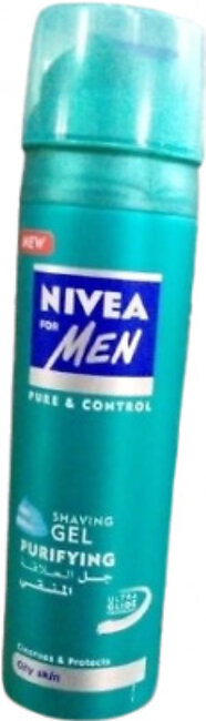 NIVEA MEN Shave Gel, Soothing , pure and control
