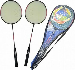 Pair of Badminton Racket with Cover