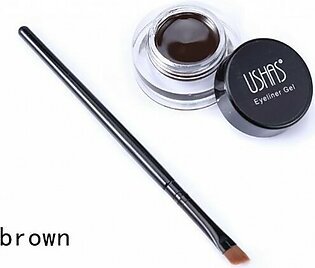 USHAS Brand Makeup Brown Matte Eyeliner Gel Waterproof Make Up Set