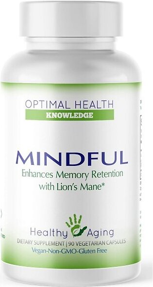 Mindful Enhances Memory With Lions Mane- 90 Capsules